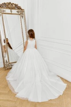 Stylish Chic Flower Girl Ballgown(Stylish Chic Flower Girl Ballgown) 5 Stylish Chic Flower Girl Ballgown(Stylish Chic Flower Girl Ballgown) -Mia Bambina Store mia bambina boutique Stylish Chic Flower Girl Ballgown 2