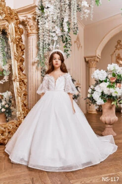 Stylish Twirl Dress For Junior Bridesmaids(Stylish Twirl Dress For Junior Bridesmaids)