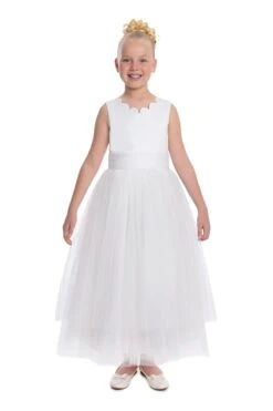Tulle Maxi Dress In Off White Tutu Dress For Girls(Tulle Maxi Dress In Off White Tutu Dress For Girls)