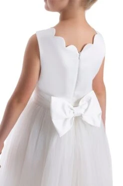 Tulle Maxi Dress In Off White Tutu Dress For Girls(Tulle Maxi Dress In Off White Tutu Dress For Girls) -Mia Bambina Store mia bambina boutique Tulle Maxi Dress in Off White Tutu Dress for Girls 5