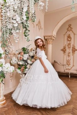 Boho Ballgown Dress For First Communion(Boho Ballgown Dress For First Communion)