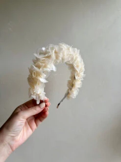 Floral Hairband For Girls | Matching Ivory & Blush Pink Headband For Special Occasion Dresses(Floral Hairband For Girls Matching Ivory Blush Pink Headband For Special Occasion Dresses) -Mia Bambina Store mia bambina boutique floral hairband for girls matching ivory blush pink headband for special occasion dresses 2