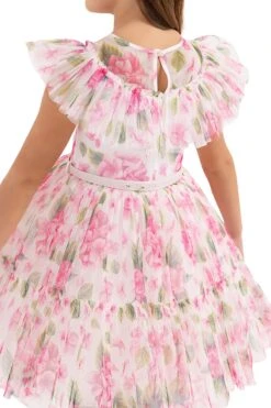 Girls' Garden Rose Dress With Ruffles(Girls Garden Rose Dress With Ruffles Sizes 4t 8) -Mia Bambina Store mia bambina boutique girls garden rose dress with ruffles sizes 4t 8 5