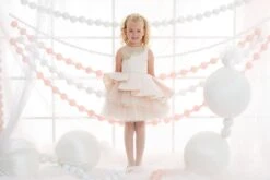 Girl's Lace Overlay Dress With Gold Embroidery Applique(Girls Lace Overlay Dress With Gold Embroidery Applique) 17 Girl's Lace Overlay Dress With Gold Embroidery Applique(Girls Lace Overlay Dress With Gold Embroidery Applique) -Mia Bambina Store mia bambina boutique girls lace overlay dress with gold embroidery applique 8