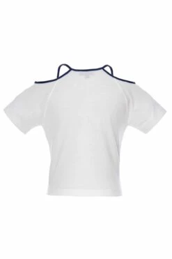 Nautical Summer Skirt Outfit For Girls(Girls Nautical Charm Cold Shoulder Tshirt Skirt) -Mia Bambina Store mia bambina boutique girls nautical charm cold shoulder tshirt skirt 4