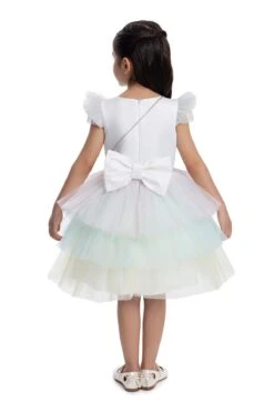 Girls Rainbow Birthday Dress With A Long Tail(Girls Rainbow Birthday Dress With A Long Tail 3t 7) -Mia Bambina Store mia bambina boutique girls rainbow birthday dress with a long tail 5
