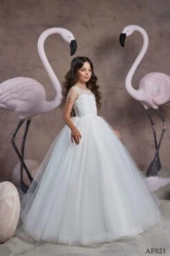 Girls Sparkly Top Tutu Flower Girl Dress(Girls Sparkly Top Tutu Flower Girl Dress)