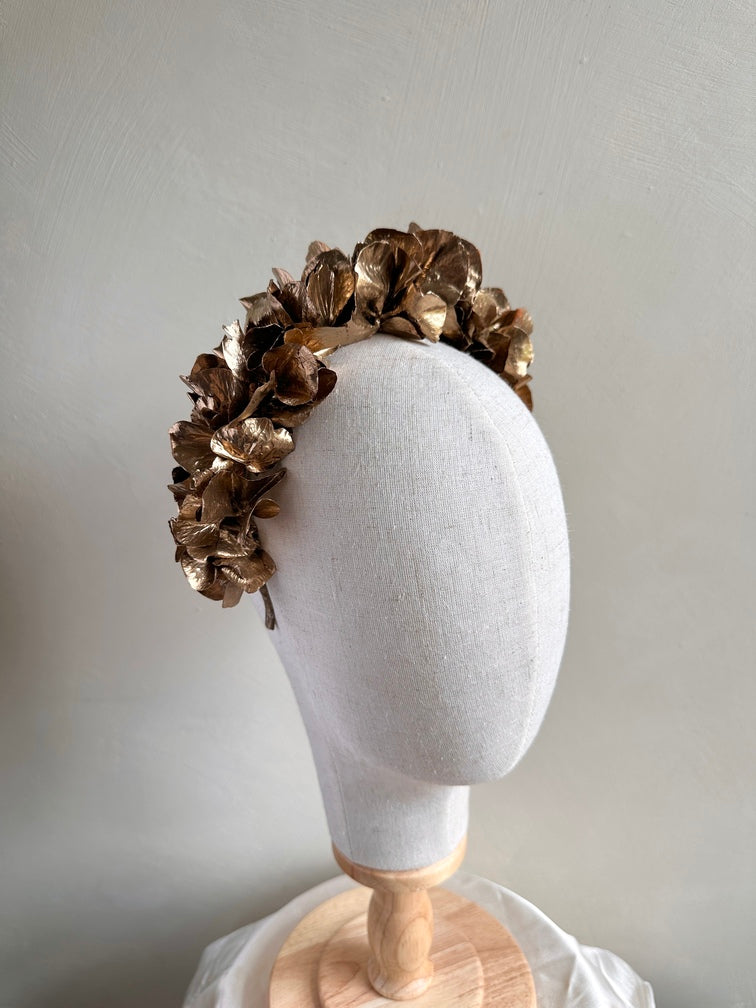 Mia Bambina Store -Mia Bambina Store mia bambina boutique gold flower headband for girls elegant wedding occasion hair accessory 1 1