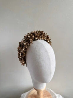 Gold Hydrangea Flower Girl Headband | Handmade Wedding & Occasion Hair Accessory(Gold Hydrangea Flower Girl Headband Handmade Wedding Occasion Hair Accessory) 5 Gold Hydrangea Flower Girl Headband | Handmade Wedding & Occasion Hair Accessory(Gold Hydrangea Flower Girl Headband Handmade Wedding Occasion Hair Accessory) -Mia Bambina Store mia bambina boutique gold hydrangea flower girl headband handmade wedding occasion hair accessory 2