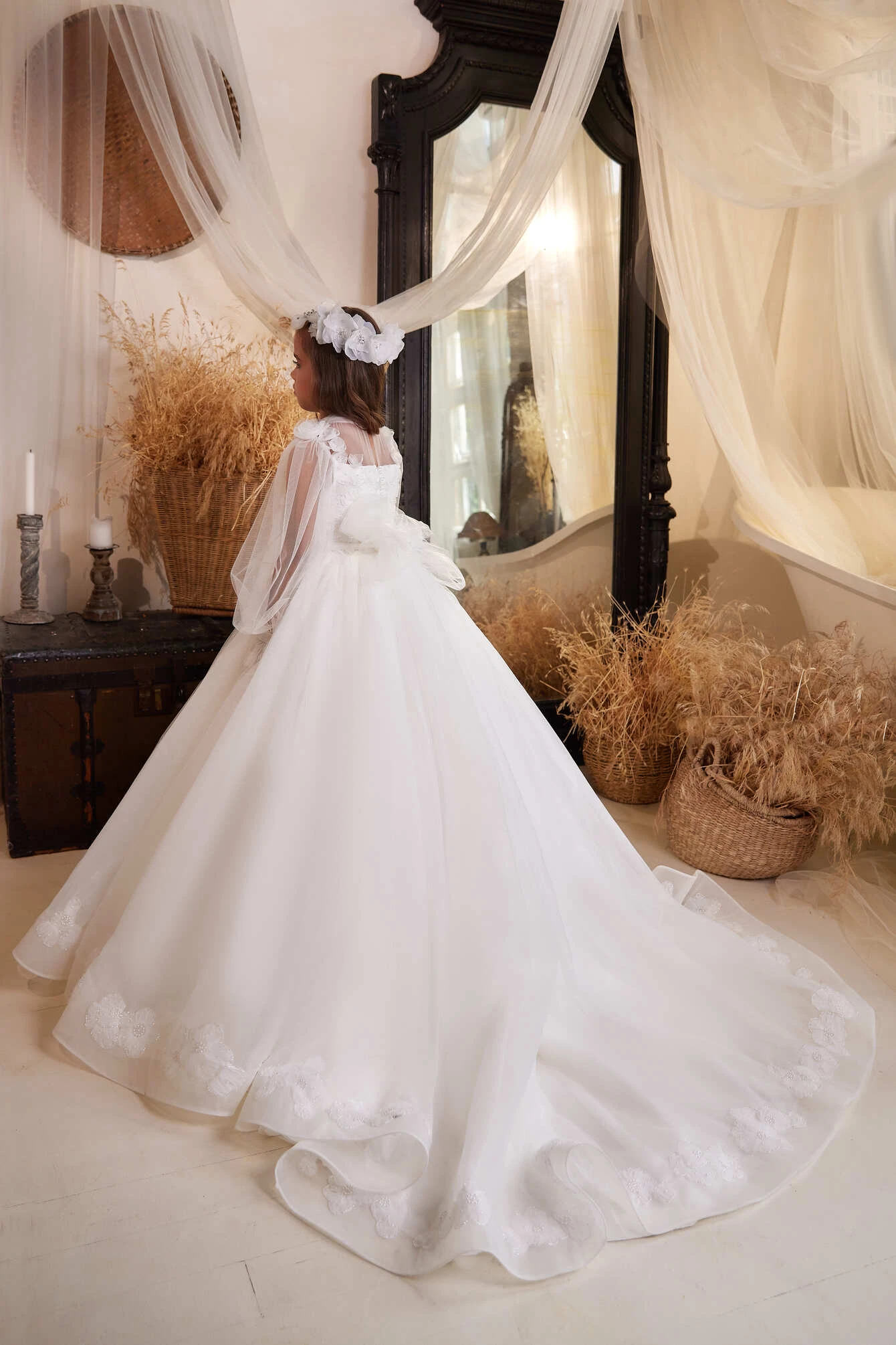 Hanover Flower Girl Dress With Embroidered Lace Top(Hanover Flower Girl Dress With Embroidered Lace Top) 2 Hanover Flower Girl Dress With Embroidered Lace Top(Hanover Flower Girl Dress With Embroidered Lace Top) - Image 2