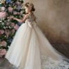 Imagina Tulle Flower Girl Dress With Flutter Sleeves(Flower Girls Tulle Ball Gown Flutter Sleeves Lace Back)