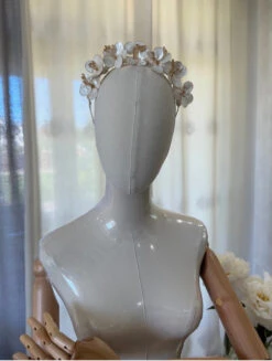 Ivory Flower Crown Headband For Girls | Handmade Floral Tiara With Gold Accents(Ivory Flower Crown Headband For Girls Handmade Floral Tiara With Gold Accents) 7 Ivory Flower Crown Headband For Girls | Handmade Floral Tiara With Gold Accents(Ivory Flower Crown Headband For Girls Handmade Floral Tiara With Gold Accents) -Mia Bambina Store mia bambina boutique ivory flower crown headband for girls handmade floral tiara with gold accents 3