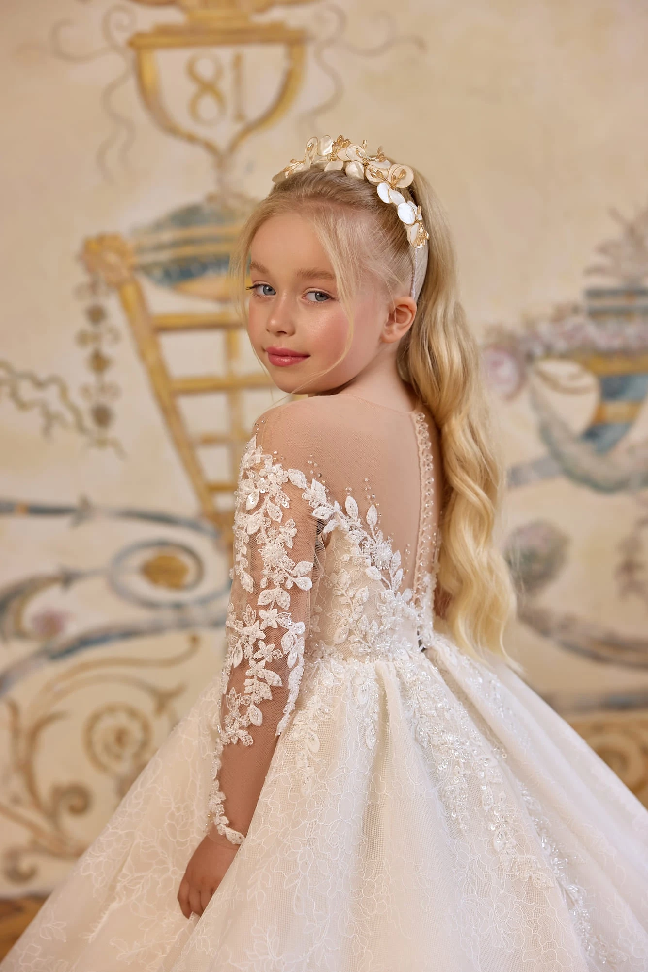 Ivory Flower Crown Headband For Girls | Handmade Floral Tiara With Gold Accents(Ivory Flower Crown Headband For Girls Handmade Floral Tiara With Gold Accents) 1 Ivory Flower Crown Headband For Girls | Handmade Floral Tiara With Gold Accents(Ivory Flower Crown Headband For Girls Handmade Floral Tiara With Gold Accents)