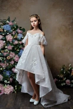 Jardine Hi-Low Boho Junior Bridesmaid Dress(Jardine Hi Low Boho Junior Bridesmaid Dress) 7 Jardine Hi-Low Boho Junior Bridesmaid Dress(Jardine Hi Low Boho Junior Bridesmaid Dress) -Mia Bambina Store mia bambina boutique jardine hi low boho junior bridesmaid dress 2