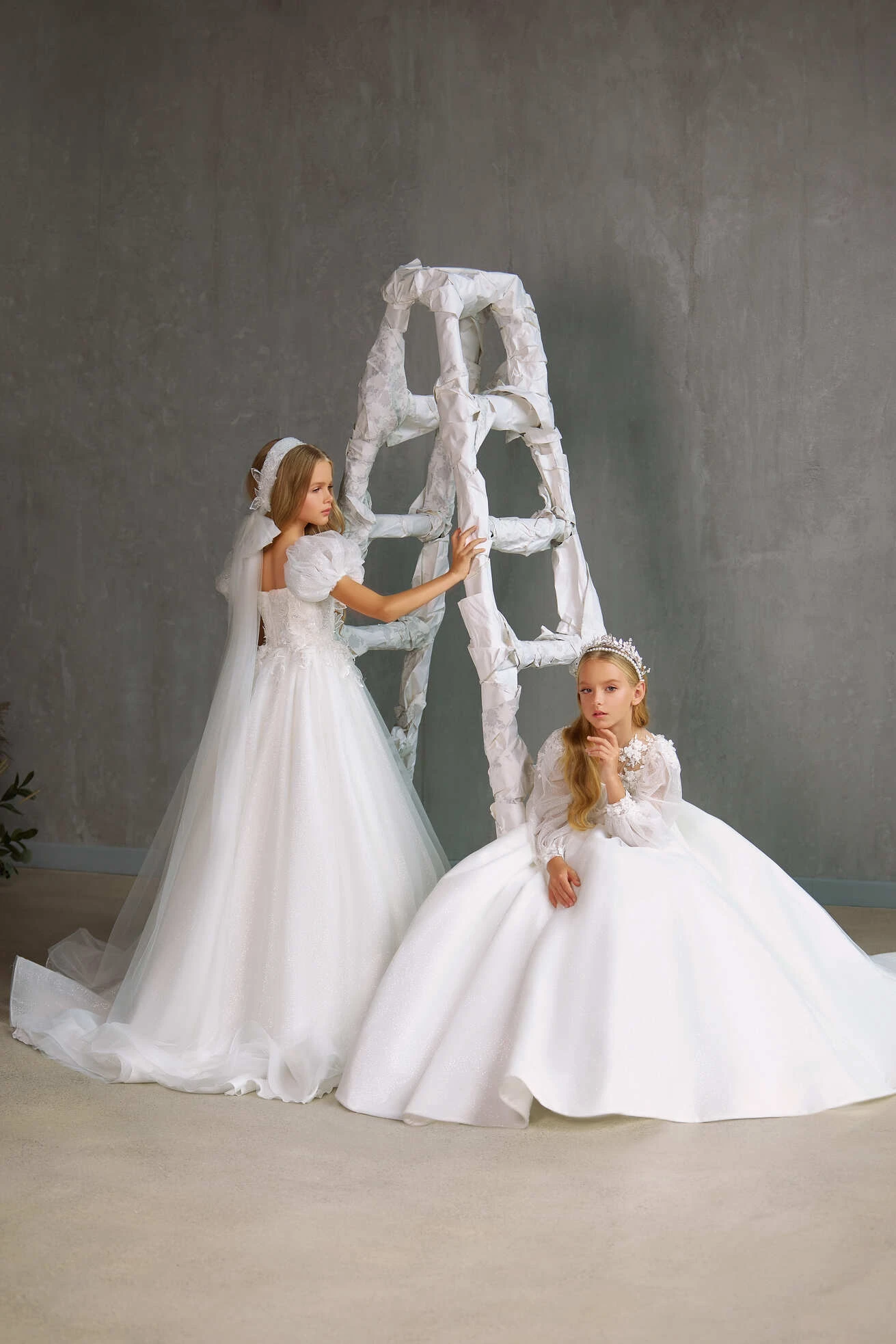 KAWARTHA – ENCHANTING COMMUNION DRESS WITH FLORAL LACE BODICE AND SHEER SLEEVES(Kawartha Enchanting Communion Dress With Floral Lace Bodice And Sheer Sleeves) 4 KAWARTHA – ENCHANTING COMMUNION DRESS WITH FLORAL LACE BODICE AND SHEER SLEEVES(Kawartha Enchanting Communion Dress With Floral Lace Bodice And Sheer Sleeves) - Image 4