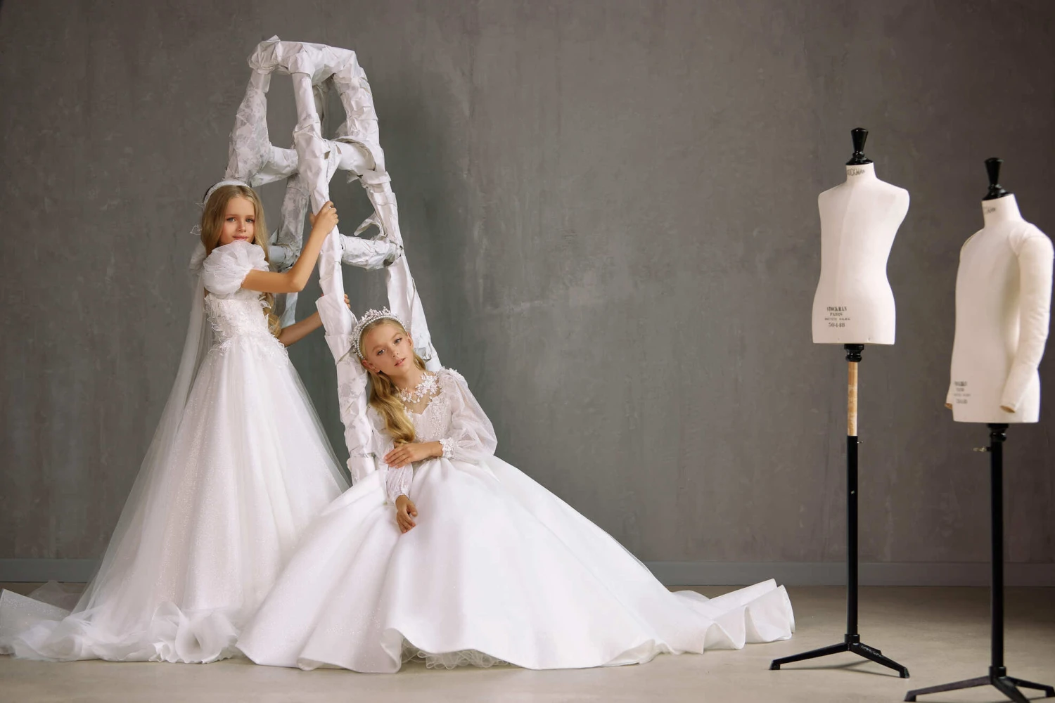 KAWARTHA – ENCHANTING COMMUNION DRESS WITH FLORAL LACE BODICE AND SHEER SLEEVES(Kawartha Enchanting Communion Dress With Floral Lace Bodice And Sheer Sleeves) 5 KAWARTHA – ENCHANTING COMMUNION DRESS WITH FLORAL LACE BODICE AND SHEER SLEEVES(Kawartha Enchanting Communion Dress With Floral Lace Bodice And Sheer Sleeves) - Image 5