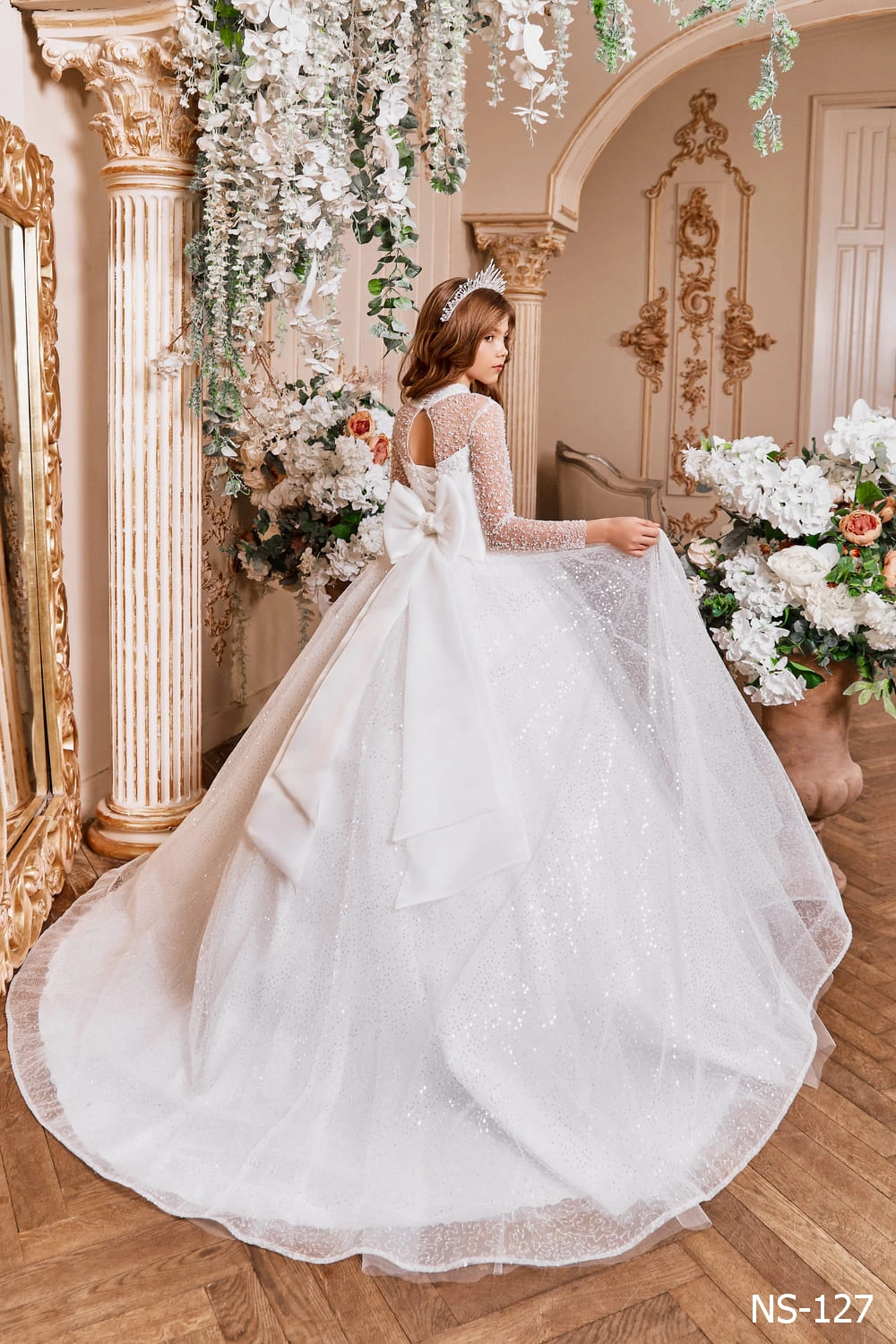 Long Glitter Dress With Long Sleeves(Long Glitter Dress With Long Sleeves) 3 Long Glitter Dress With Long Sleeves(Long Glitter Dress With Long Sleeves) - Image 3