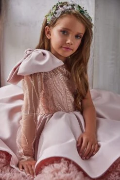 Luxurious Bow Shoulder Festive Tutu Dress(Luxurious Bow Shoulder Festive Tutu Dress)