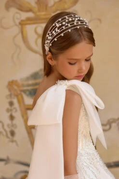 Multi-Strand Pearl Headband For Girls | Handmade Crystal & Pearl Hairpiece(Multi Strand Pearl Headband For Girls Handmade Crystal Pearl Hairpiece)