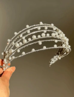 Multi-Strand Pearl Headband For Girls | Handmade Crystal & Pearl Hairpiece(Multi Strand Pearl Headband For Girls Handmade Crystal Pearl Hairpiece) 8 Multi-Strand Pearl Headband For Girls | Handmade Crystal & Pearl Hairpiece(Multi Strand Pearl Headband For Girls Handmade Crystal Pearl Hairpiece) -Mia Bambina Store mia bambina boutique multi strand pearl headband for girls handmade crystal pearl hairpiece 3