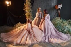 One-Shoulder Junior Bridesmaid Dress With Puff Sleeve(One Shoulder Junior Bridesmaid Dress With A Puff Sleeve) -Mia Bambina Store mia bambina boutique one shoulder junior bridesmaid dress with a puff sleeve 3