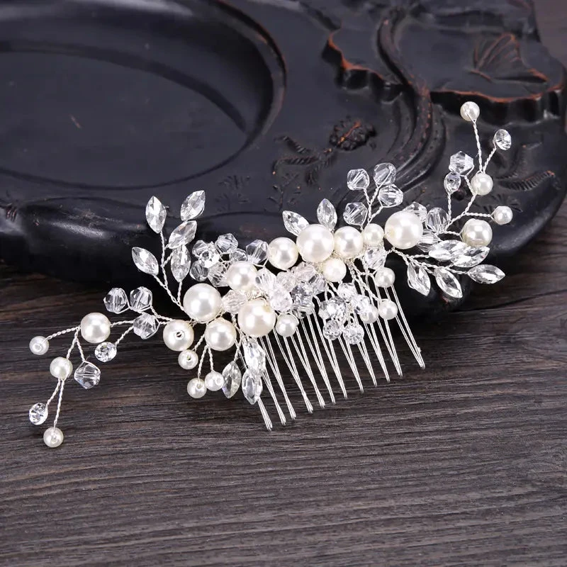 Pearl And Crystals Hair Comb(Pearl And Crystals Hair Comb) 1 Pearl And Crystals Hair Comb(Pearl And Crystals Hair Comb)