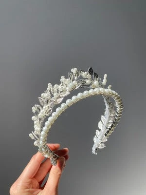 Pearl & Crystal Communion Hairpiece For Girls | Handmade First Communion Headband(Pearl Crystal Communion Hairpiece For Girls Handmade First Communion Headband) 2 Pearl & Crystal Communion Hairpiece For Girls | Handmade First Communion Headband(Pearl Crystal Communion Hairpiece For Girls Handmade First Communion Headband) - Image 2