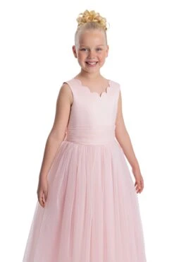 Pink Tulle Maxi Dress Long Tutu Dress For Girls(Pink Tulle Maxi Dress Long Tutu Dress For Girls) -Mia Bambina Store mia bambina boutique pink Long Tutu Dress for Girls 3