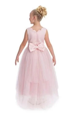 Pink Tulle Maxi Dress Long Tutu Dress For Girls(Pink Tulle Maxi Dress Long Tutu Dress For Girls) -Mia Bambina Store mia bambina boutique pink Long Tutu Dress for Girls 5
