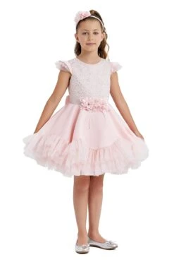 Pink Birthday Tutu Dress With Pearls(Pink Birthday Tutu Dress With Pearls) -Mia Bambina Store mia bambina boutique pink birthday tutu dress with pearls 5