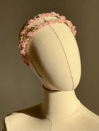 Pink Floral Communion Hairpiece – Double Headband For Girls(Pink Floral Communion Hairpiece Double Headband For Girls) 3 Pink Floral Communion Hairpiece – Double Headband For Girls(Pink Floral Communion Hairpiece Double Headband For Girls) - Image 3