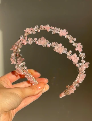 Pink Floral Communion Hairpiece – Double Headband For Girls(Pink Floral Communion Hairpiece Double Headband For Girls) 4 Pink Floral Communion Hairpiece – Double Headband For Girls(Pink Floral Communion Hairpiece Double Headband For Girls) - Image 4