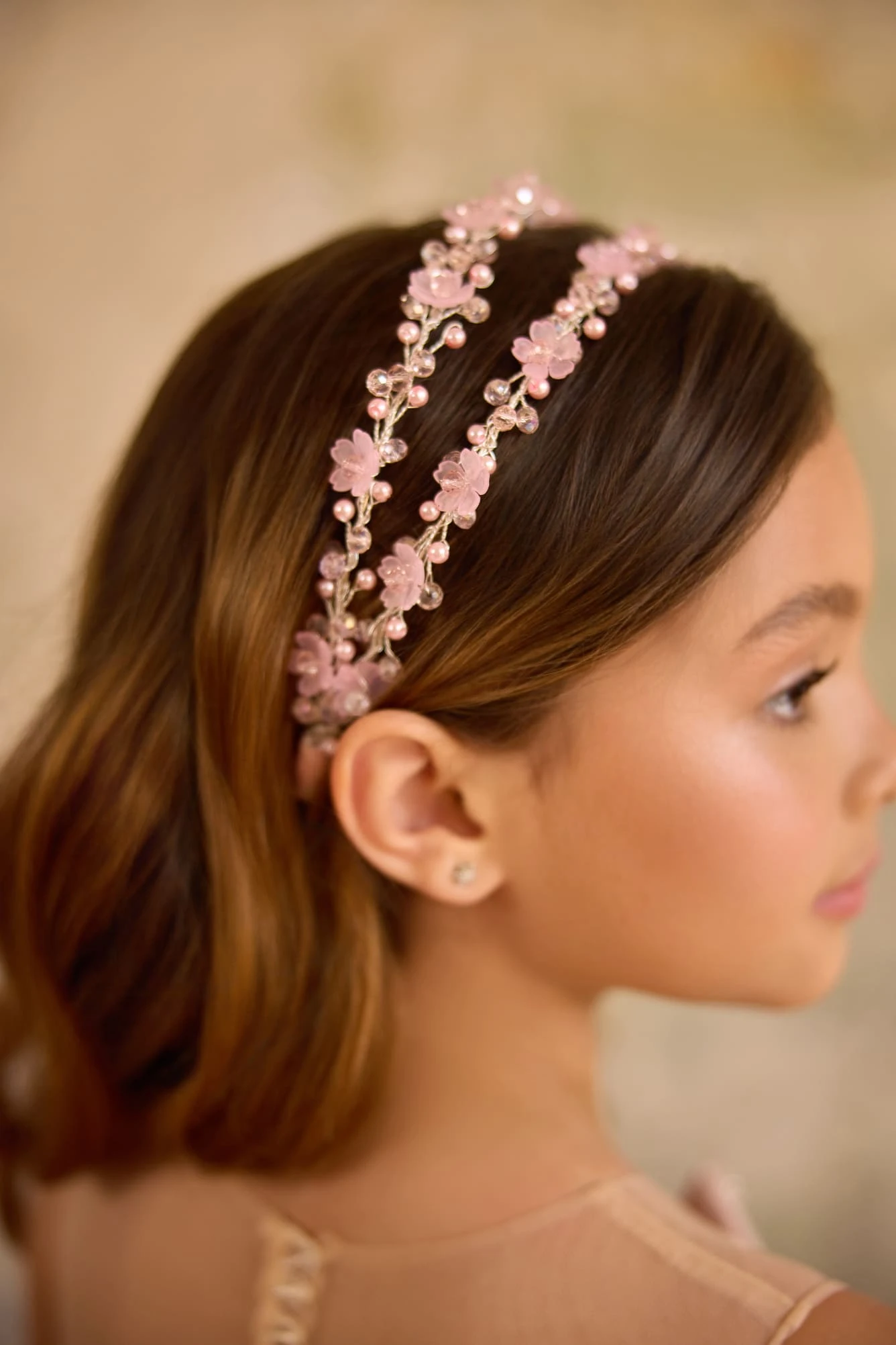 Pink Floral Communion Hairpiece – Double Headband For Girls(Pink Floral Communion Hairpiece Double Headband For Girls) 1 Pink Floral Communion Hairpiece – Double Headband For Girls(Pink Floral Communion Hairpiece Double Headband For Girls)