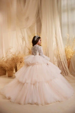 Princess Ball Gown Flower Girl Dress For Wedding(Princess Ball Gown Flower Girl Dress For Wedding) -Mia Bambina Store mia bambina boutique princess ball gown flower girl dress for wedding 3