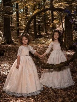 Ravenna Chantilly Lace Long Dress(Ravenna Chantilly Lace Long Dress)