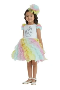 Ruffled Unicorn Birthday Tutu Dress For Girls(Unicorn Birthday Tutu Dress For Girls) 17 Ruffled Unicorn Birthday Tutu Dress For Girls(Unicorn Birthday Tutu Dress For Girls) -Mia Bambina Store mia bambina boutique ruffled unicorn birthday tutu dress for girls 8