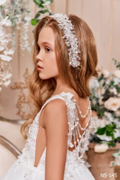 Sparkly Tulle Flower Girl Dress For Destination Wedding(Sparkly Tulle Flower Girl Dress For Destination Wedding) -Mia Bambina Store mia bambina boutique sparkly tulle flower girl dress for destination wedding 2