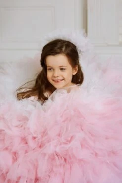 High End Cotton Candy Dress For Children Photography Prop And Birthdays(High End Cotton Candy Dress For Children Photography) -Mia Bambina Store mia bambina boutique spring pastels couture dress for children photography 5