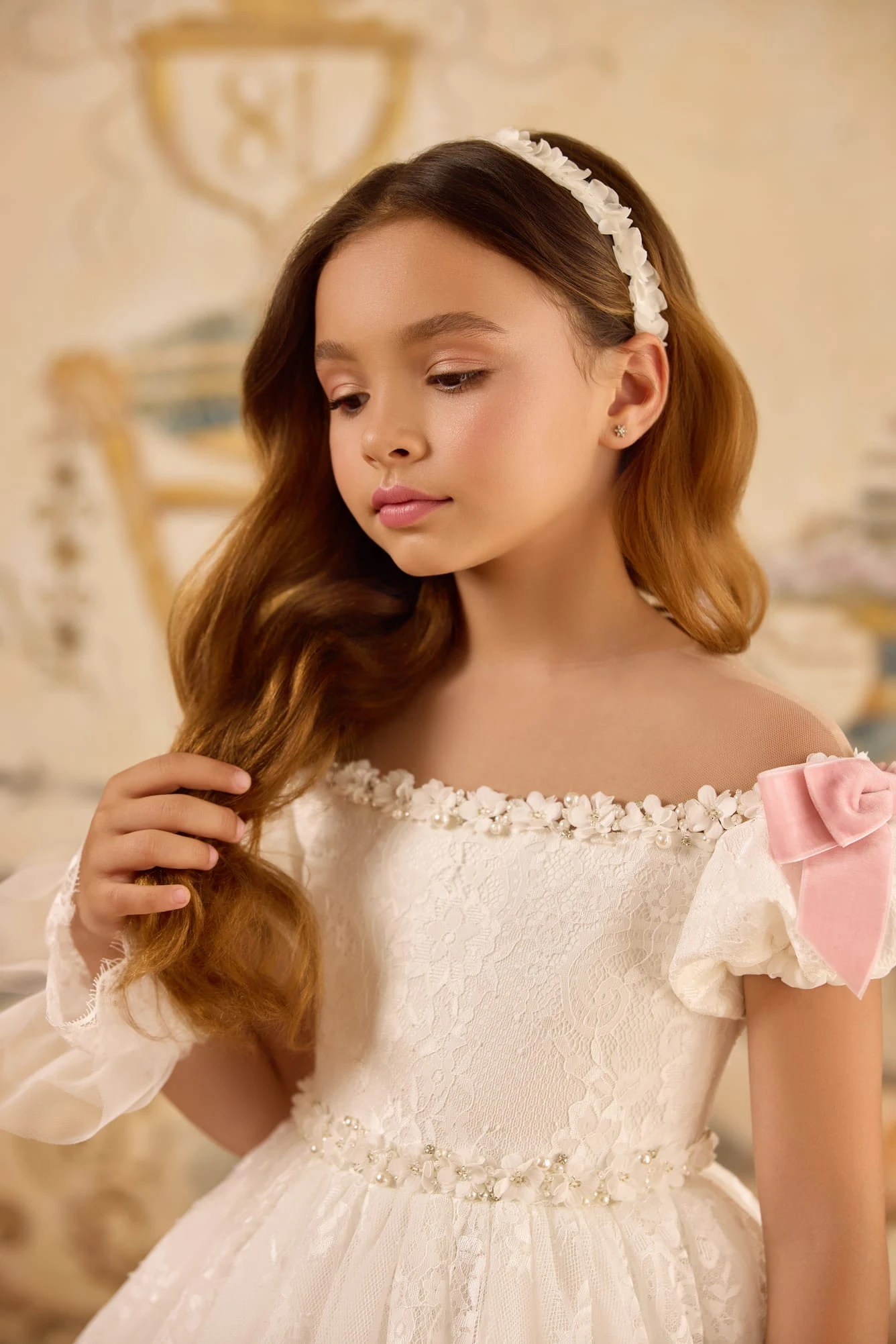 White Floral Hairpiece For Girls | Handmade First Communion & Flower Girl Headband(White Floral Hairpiece For Girls Handmade First Communion Flower Girl Headband) 1 White Floral Hairpiece For Girls | Handmade First Communion & Flower Girl Headband(White Floral Hairpiece For Girls Handmade First Communion Flower Girl Headband)