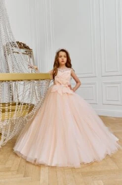 Pink Tulle Dress For Little Bridesmaid(Pink Tulle Dress For Little Bridesmaid)