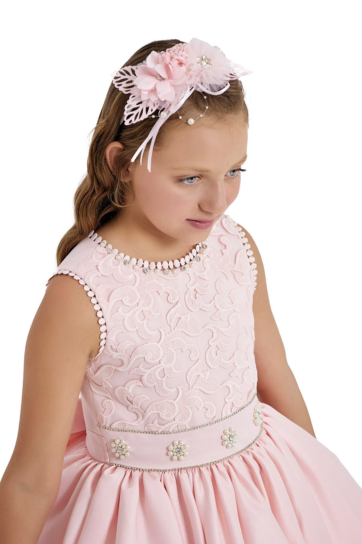Pink Girls Dress Knee Length(Pink Girls Dress Knee Length) - Image 5