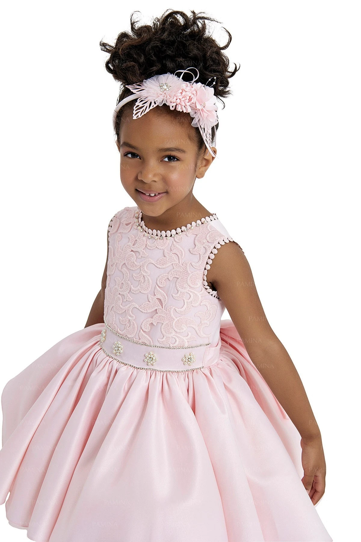 Pink Girls Dress Knee Length(Pink Girls Dress Knee Length) - Image 7