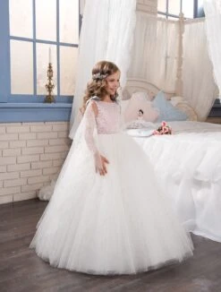 Niagara Flower Girl Dress With Cape(Niagara Flower Girl Dress)